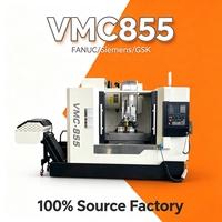 Centre d'usinage CNC haute vitesse et haute performance VMC850 avec guides linéaires et commande Fanuc