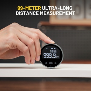 Télémètre laser électronique portable rechargeable par USB-C, portée 99,9 m, précision ±0,5 %, écran numérique 1,8 pouces, style noir - Product Image 2