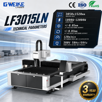 Harga rendah Serat Laser Cutting Mesin 500 w 1000 w LF3015LN