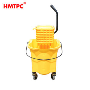 <span class=keywords><strong>Seau</strong></span> à serpillière commercial de 36 litres en PP avec roues et poignée, vente en gros moins chère, essoreur pour le <span class=keywords><strong>nettoyage</strong></span> des sols, provenant des usines - Product Image 2