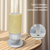 Diffuseur d'huiles essentielles ultrasonique en bois grainé pour aromathérapie, vente en gros