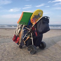 Chariot pliable Giantools GT-1810 pour la pêche, la plage, le camping, OEM