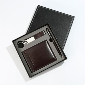 ชุดของขวัญธุรกิจแบบกำหนดเองได้ ประกอบด้วยที่หนีบการ์ด ปากกาเซ็นชื่อ กระดาษ ของขวัญธุรกิจ พร้อมพวงกุญแจและกระเป๋าสตางค์ สำหรับวันครู ขายส่ง - Product Image 5