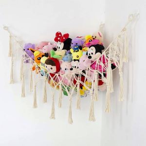 Stuffed Animal Toy Hammock Hanging with Tassels Stuff Boho Large Corner Plush Toy <b>Net</b> Holder for Nursery Play Room Kids Bedroom - Product Image 6