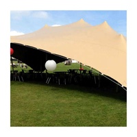 Tentes de mariage extensibles d'extérieur imperméables de haute qualité pour 50 personnes, idéales pour fêtes, événements, expositions, avec structure en alliage d'aluminium