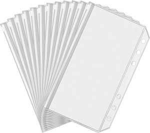 Pochette zippée en plastique imperméable pour classeur à anneaux, rangement de papeterie, pochette zippée pour classeur - Product Image 4