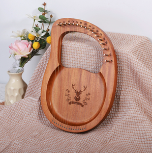 Arpa Lírica de 16 Cuerdas, Pequeña, Portátil, Fácil de Aprender, Mini Arpa Celta con Llave de Afinación, Regalo Perfecto para Principiantes en Instrumentos Musicales - Product Image 5
