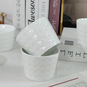 Taza de Té de Cerámica Moderna y Elegante con Exquisito Patrón de Enredaderas Tejidas, Taza de Agua Personalizada para Parejas, Taza y Platillo para Café - Product Image 3