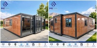 Maison conteneur préfabriquée extensible en acier léger 40 pieds 20 pieds, 1 2 3 4 5 chambres, maison modulaire pliable, prix, unité d'habitation complémentaire