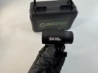 BUZZARD Optics 3X Premium Prism Magnifier Fixed 3X Magnification Bright Clear Image Tactical Prism Sight Hunting Optic Accessory