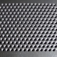 Plaque en maille métallique, grille en aluminium, tôle perforée