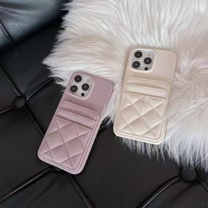 Funda para Tarjetas <span class=keywords><strong>de</strong></span> Cuero Lychee para <span class=keywords><strong>iPhone</strong></span> <span class=keywords><strong>13</strong></span> con Doble Ranura para Tarjetas y Patrón <span class=keywords><strong>de</strong></span> Diamantes, Nuevo Modelo Premium 16pro, Material PU <span class=keywords><strong>de</strong></span> Lujo 17pro Max - Product Image 5