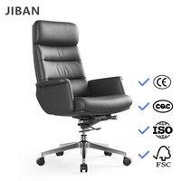 Chaise de bureau de direction en cuir moderne de luxe, pivotante, confortable, ergonomique, pour usage domestique ou professionnel, conçue pour les patrons et les managers