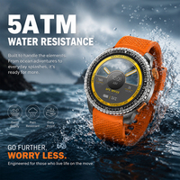 SENBONO MAX88 Herren-Smartwatch: 1,43-Zoll-Vollbildschirm, GPS, Kompass, Multisport-Modi Multifunktionale Runde Smartwatch
