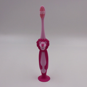 Cepillo de dientes con diseño de león de dibujos animados, cerdas de alta densidad, cepillo de dientes manual para niños, diseño colorido - Product Image 3