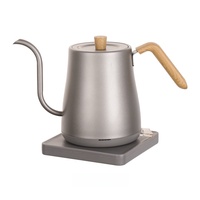 Bouilloire électrique pour la maison avec bec long et fin : en acier inoxydable, idéale pour la préparation du thé, du café et l'eau chaude en général
