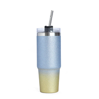 Gobelets isothermes sous vide de 30 oz avec revêtement en poudre pour café et eau, vente en gros, mugs de voyage en acier inoxydable à double paroi isolés