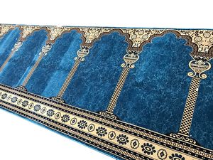 <span class=keywords><strong>Sala</strong></span> di preghiera del tappeto islamico della moschea in poliestere polipropilene stampato in Nylon - Product Image 6