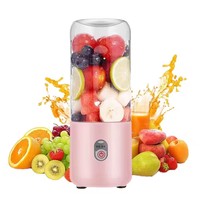 Mixeur portable électrique personnel en acier inoxydable pour jus de fruits, rechargeable par USB, avec 6 lames, pour la maison