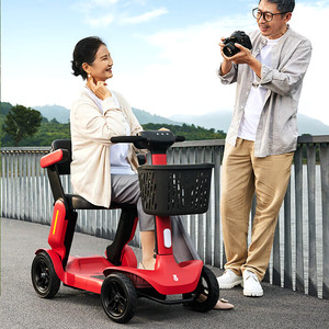 Scooter de mobilité électrique à quatre roues de transformateur de voyage pliable de nouveau style pour que les personnes âgées voyagent commodément - Product Image 5