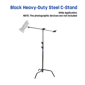 Black Light C Stand 40 pulgadas producto fotografía soporte Magic Leg Arm Flag Board Crossbar Projector Stand trípode para <span class=keywords><strong>estudio</strong></span> - Product Image 3