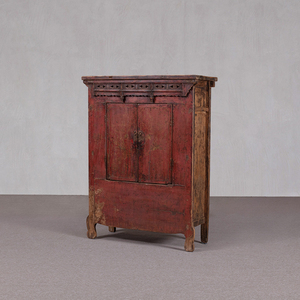 Armoire <span class=keywords><strong>de</strong></span> rangement vintage en bois massif sculpté, à deux portes, style oriental antique, meuble d'appoint multi-usages - Product Image 3