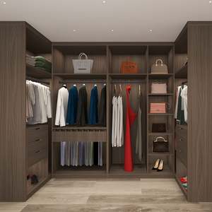 Armario de Madera Moderno y Elegante de Diseño Nuevo 2025, Resistente a la Humedad, Armarios Empotrados para Dormitorio - Product Image 2