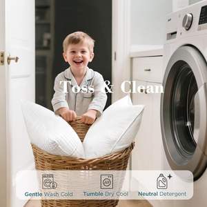 Lot de <span class=keywords><strong>2</strong></span> oreillers de lit de collection d'hôtels de luxe, alternative douce <span class=keywords><strong>pour</strong></span> les dormeurs latéraux du dos, soutien confortable du cou - Product Image 4