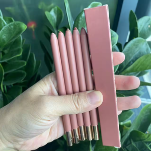 Personalizado impermeable tubo desnudo de alto color vegetariano suave terciopelo mate 8 colores delineador de labios Etiqueta Privada - Product Image 1