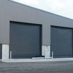 Nouvelle porte de <span class=keywords><strong>garage</strong></span> automatique moderne en alliage d'aluminium noir pour villa - Product Image 5