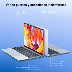202415,6 pulgadas plata estudiante portátil Win 11 Intel Celeron N5095 Quad Core FHD SSD 2TB memoria de vídeo cuaderno de huellas dactilares - Product Image 3