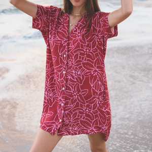 Linen Shirt - 2025 New Arrival Women's Midi Dress