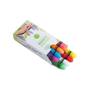 Lot de crayons de cire solubles dans l'eau, multicolores, non toxiques, portables, pour la maison, l'école et la peinture - Product Image 4