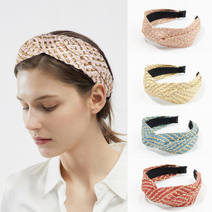 <b>Braided</b> Fabric Headband Summer Casual Women's Hair <b>Accessory</b> Yiwu Made - Product Image 4