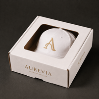 Cajas de Papel Reciclado para Sombreros de Béisbol con Laminación Brillante y Mate con Recubrimiento UV