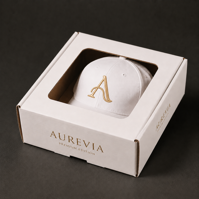 Recycled Hat Packaging Glossy & Matt Lamination with UV Advantage Coated Paper Boxes for Baseball Hats