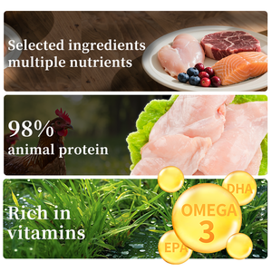 Nutritious <span class=keywords><strong>High</strong></span> <span class=keywords><strong>Protein</strong></span> Wet <span class=keywords><strong>Food</strong></span> Snacks para gatos Pet Saudável Treats para manter o cabelo e a forma do corpo nutricionalmente equilibrada - Product Image 2