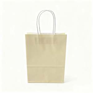 Sac de courses en papier brun avec poignée pour l'emballage alimentaire en gros KM pour le déjeuner - Product Image 3