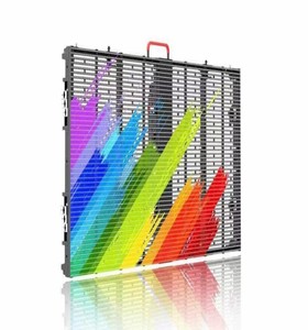 Transparent LED <b>Display</b> Cabinet Silver <b>Wall</b> Mount Outdoor High Brightness IP65 Waterproof 7000cd - Product Image 2