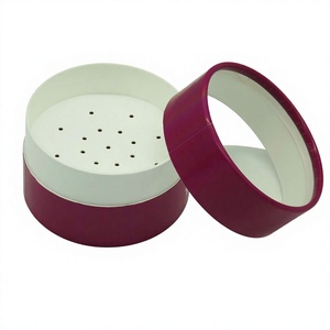 Embalaje de polvo suelto de lujo rígido, caja de cartón redonda, tubo de papel, tamiz, agitador, tubo cilíndrico - Product Image 1