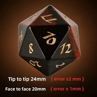Ensemble de dés de jeu de table Dungeons & Dragons en pierres précieuses naturelles MY Sourced, polyèdres, 7 pièces (D4-D20), œil de tigre rouge, constellation