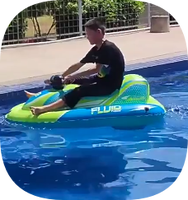 Bateau à moteur gonflable AquaMate de conception nouvelle et personnalisée Beile. Jouet aquatique gonflable pour piscine.