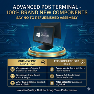 Computadora para Caja Registradora de Restaurante y Tienda Departamental Longfly con Pantalla de 15.6 Pulgadas, 8GB de RAM, 128GB SSD, Windows 7/10 - Product Image 3