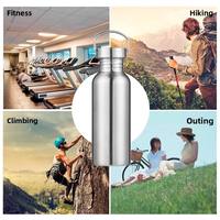 Botol Minum Tumbler Dinding Tunggal Stainless Steel Mewah Ramah Lingkungan Grosir LOGO Personal Dengan Tutup Kayu Bambu