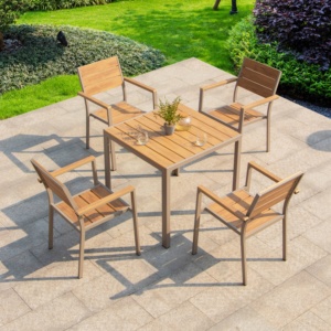 Ensemble de <span class=keywords><strong>table</strong></span> et chaises de jardin en aluminium moderne, meubles populaires pour patio, hôtel, villa, <span class=keywords><strong>table</strong></span> et chaises d'extérieur - Product Image 6