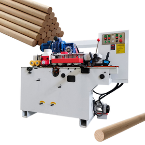 Fresadora de varilla redonda de madera de producción de alta velocidad Máquina para fabricar varillas de escoba de madera - Product Image 1