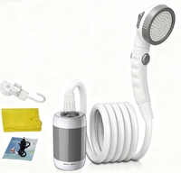 Douche portable électrique rechargeable pour camping, randonnée, extérieur, piscine, robinet de douche mobile, toilette mobile