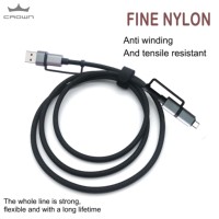 Offres spéciales 60W type-c charge super rapide pd 65W câble convertisseur USB 4-en-1 cuivre pur pour IOS et utilisation sur ordinateur