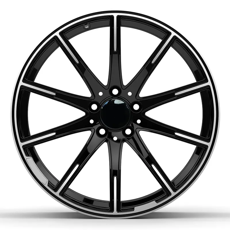 Black multi-spoke aluminum alloy wheel rims manufacturers for benz