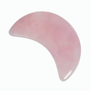 Herramienta Gua Sha de Cuarzo Rosa Natural de Alta Calidad con Forma de Luna, Máscara Refrescante Multifuncional para Ojos y Raspador Facial - Product Image 4